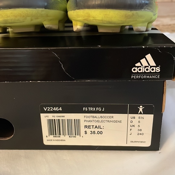 ADIDAS Good Condition Soccer Cleats Size 5 1/2 - Picture 2 of 7